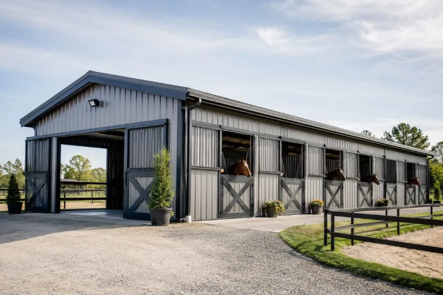 Steel Frame Horse Stable Construction အတွက် သင့်လျော်သော အရွယ်အစားကို ဘယ်လိုရွေးချယ်မလဲ။