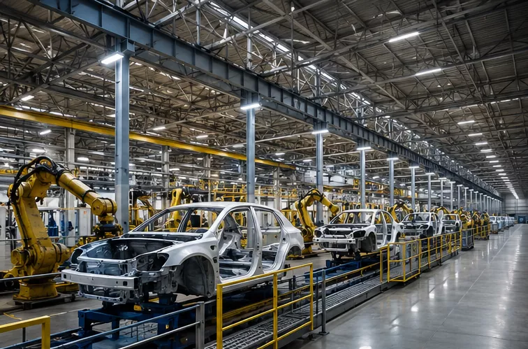 Pre Engineered Steel Factory Building Construction