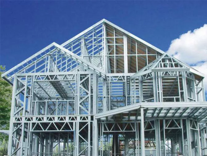 Light Frame Prefab Metal အဆောက်အအုံသံမဏိကိုယ်ထည်အဆောက်အအုံဆ်လ်