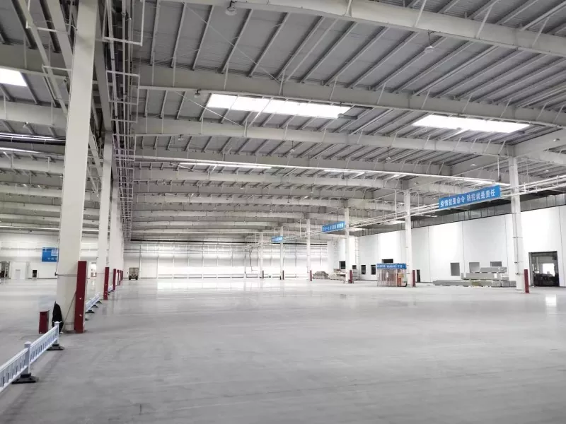 Multi Span Steel Structure ဂိုဒေါင် ဆောက်လုပ်ရေး