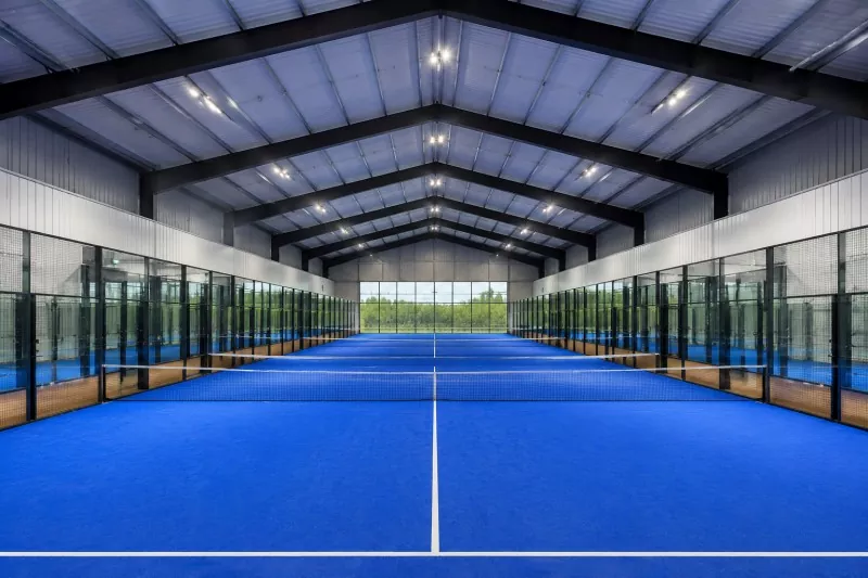 သံမဏိဘောင် Indoor Padel Court ဆောက်လုပ်ရေး