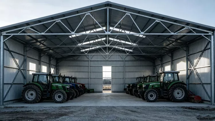 Steel Structure စိုက်ပျိုးရေး စက်ယန္တရားဂိုဒေါင် ဆောက်လုပ်ရေး
