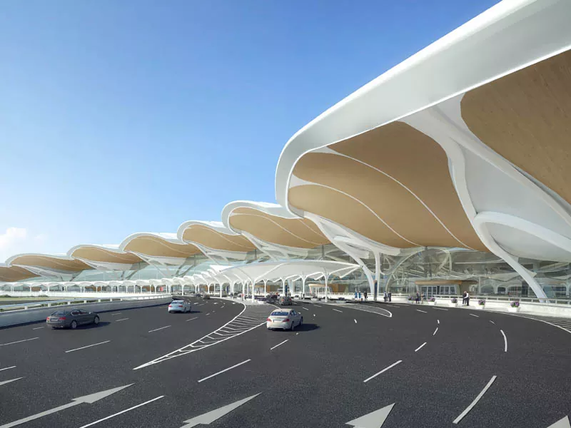 သံမဏိကိုယ်ထည်အဆောက်အအုံသည်လေဆိပ် Terminal